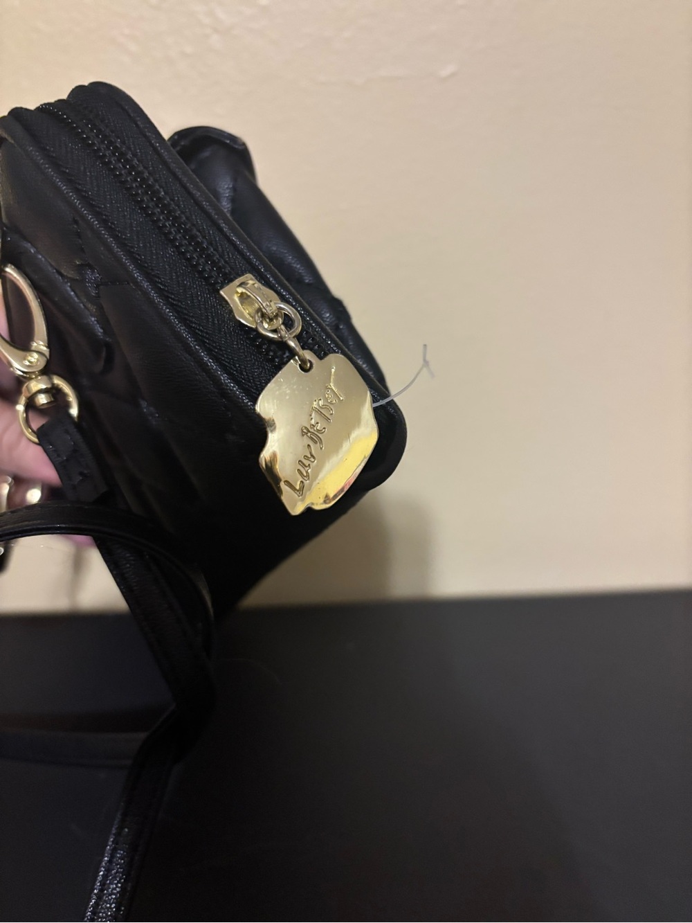 Betsey Johnson Black wallet with strap - Picture 3 of 6